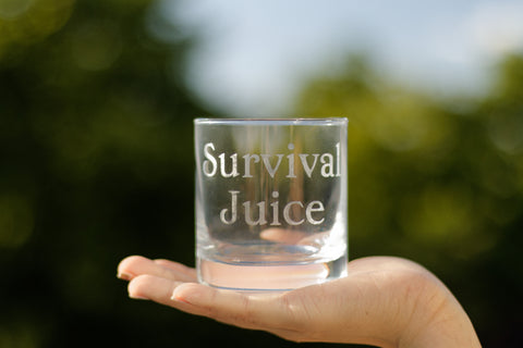 Handmade Etched Glass (8 oz)