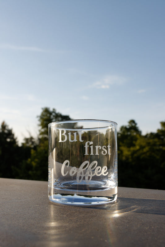 Handmade Etched Glass (8 oz)
